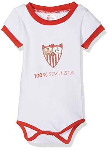 Sevilla CF 06BOD03-12 Bodsev Body, Bebé-Niños, Multicolor (Rojo/Blanco), 12