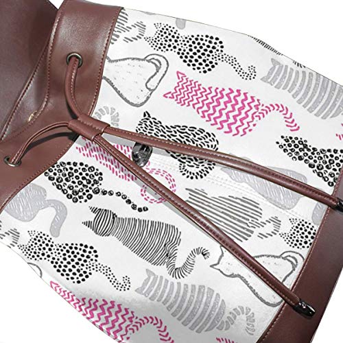 SGSKJ Mochila de Cuero Mujer Bolso Pretty Cats 2 Estudiante Casual Bolsa La Universidad Bolsa de Viaje de Cuero Mochila Mujer