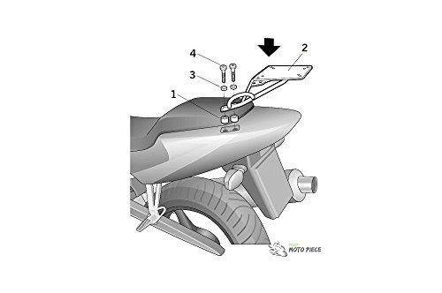 SHAD H0CB61ST Soporte de Baúl para Honda CBR 600F, Negro