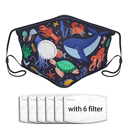 Shark Unisex Adulto Joven Anti Polvo Cara Co_V-Er con Una Válvula con 6 Filtros