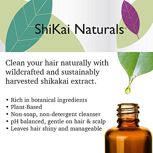 Shikai - Champú de limpieza natural a base de plantas, sin jabón, sin detergente, limpia suavemente dejando el cabello suave y manejable (sin aroma, 12 oz)