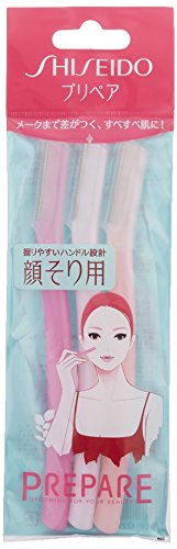 Shiseido 3 piezas Preparar Razor facial, grande (Japón Importación)