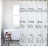 ShowPower No.1019 Cortinas De Baño Anti-Mildew Impermeable PEVA Cortina de la Ducha con H2O Bañera Cortina Accesorios de Baño 260 x 200 cm