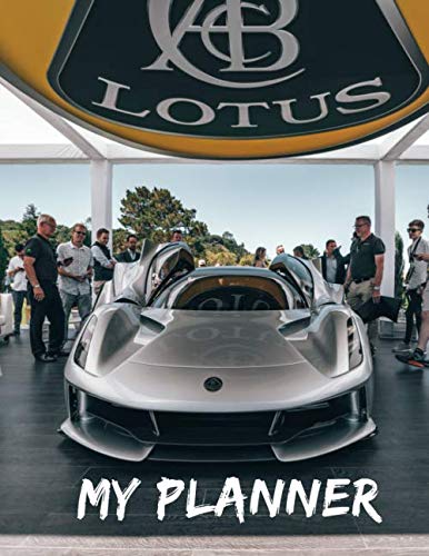 Silver Lotus Supercar Undated Quarterly Planner For Men: Custom interior to write in with to do lists, notes,log book, calendar. Perfect gift for  birthday or any occasion