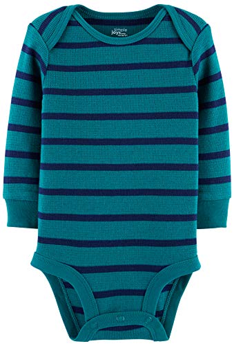 Simple Joys by Carter's - Body - para bebé niño multicolor Grey Heather/Blue Heather/Stripes 18 Months