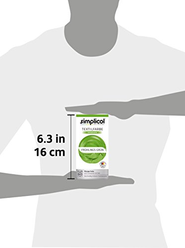 Simplicol Kit de Tinte Textile Dye Intensive Verde: Colorante para Teñir Ropa, Tejidos y Telas Lavadora, Contiene Fijador para Colorante Líquido, Anti Alérgeno, No Destiñe, Seguro para su Lavadora
