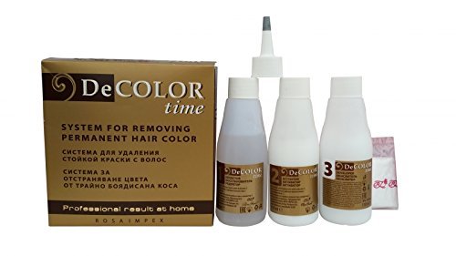Sistema para eliminar el color permanente del pelo  decolor time