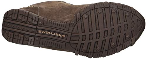 Skechers Bikers-Lineage, Botas Estilo Motero para Mujer, Marrón (Chocolate Suede/Flash Chocolate), 37 EU