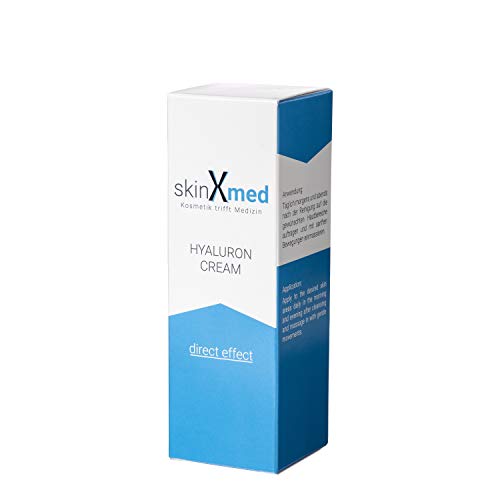 SkinXmed crema con Ácido Hialurónico | Anti-arrugas intensivo | día y noche | hidratante, mujer y hombre | elimina y reduce ojeras, manchas en cara, cuello y escote | 50ml