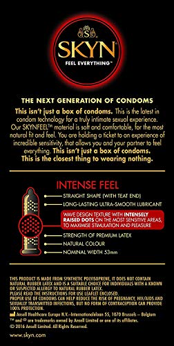 SKYN® Intense Feel Preservativos Sin Látex - Pack de 10 x 4