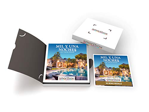 SMARTBOX - Caja Regalo - Mil y una Noches de Felicidad - Idea de Regalo - 1 Noche con Desayuno y Cena o Acceso SPA o 1 o 2 Noches con Desayuno para 2 Personas
