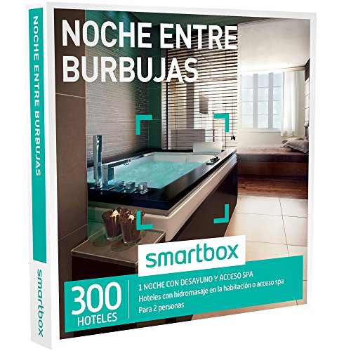 Smartbox - Caja Regalo -Noche Entre Burbujas - 300 estancias con bañera de hidromasaje o SPA en España, Francia y Portugal