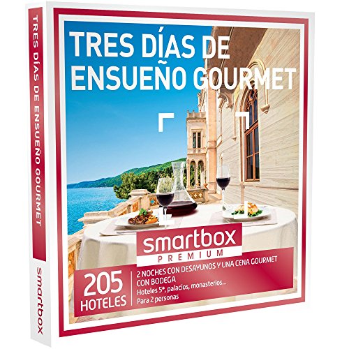 SMARTBOX - Caja Regalo -TRES DÍAS DE ENSUEÑO GOURMET - 205 lujosos hoteles 5*, palacios y monasterios en España y Andorra