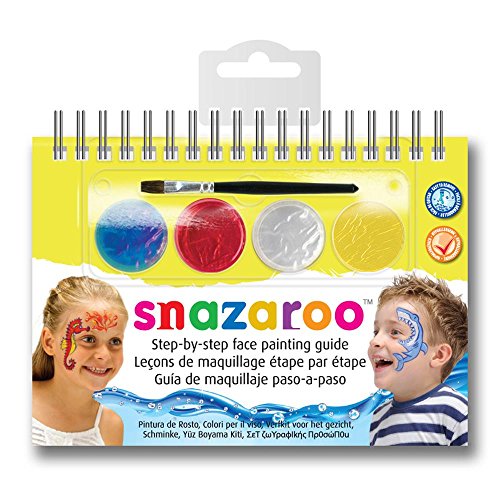 Snazaroo - Manual A6 de maquillaje con pintura facial y guía, maravillas marinas