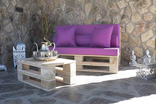 Sofa PALETS Lijado Y Cepillado - Medida 120cm X 80cm -Interior/Exterior Nuevo-Natural Sillon PALETS/Sofa para Patio