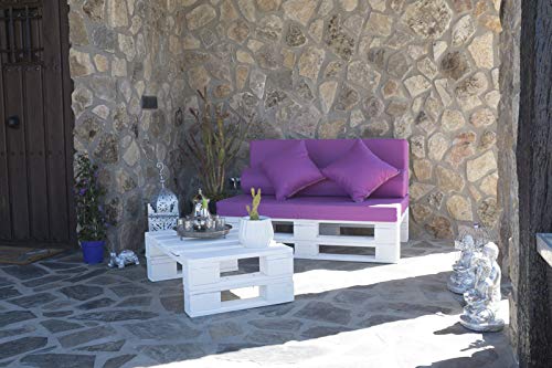 Sofa PALETS Lijado Y Cepillado - Medida 120cm X 80cm -Interior/Exterior Nuevo-Natural Sillon PALETS/Sofa para Patio