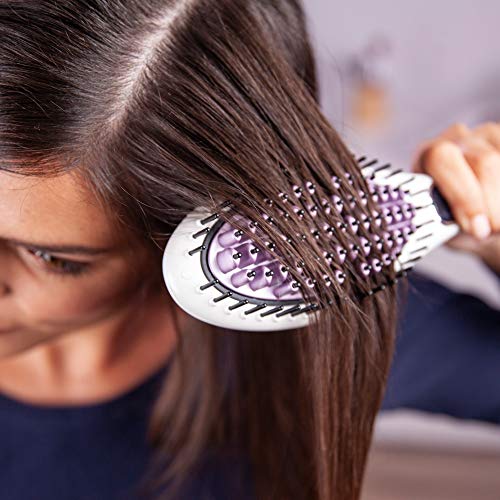 Solac MD7401 Expert Ionic Brush – Cepillo alisador iónico, alisado fácil y rápido, recubrimiento cerámico, anti-encrespamiento, temperatura profesional regulable, calentamiento rápido