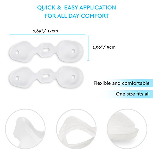 SOLES Pad para juanetes y separador de dedos con férula – Enderezador del pie de gran tamaño, ayuda a aliviar el dolor del pie – silicona hipoalergénica – un tamaño para todos