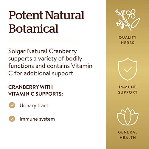 Solgar® Arándano Rojo con Vitamina C para el tracto genitourinario y como antioxidante - 60 cápsulas Vegetales