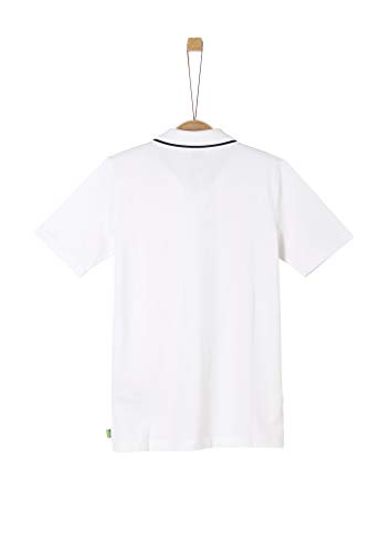 s.Oliver Junior Shirt Camisa de Polo, 0100 Blanco, XL/Reg para Niños