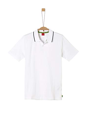 s.Oliver Junior Shirt Camisa de Polo, 0100 Blanco, XL/Reg para Niños