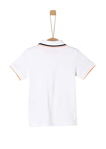 s.Oliver Junior T-Shirt Kurzarm Camisa de polo Blanco ( 0100 blanco )  ,  92/98 /REG para Niños