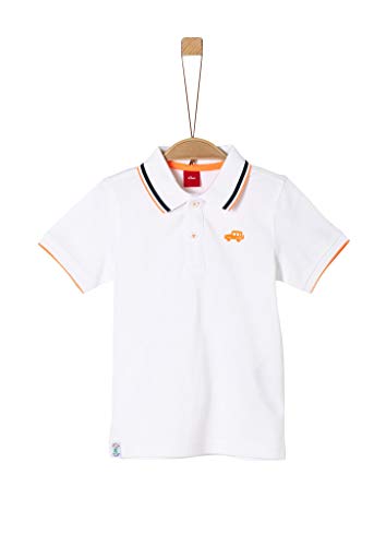 s.Oliver Junior T-Shirt Kurzarm Camisa de polo Blanco ( 0100 blanco )  ,  92/98 /REG para Niños