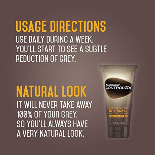 Sólo para hombres Control GX 2 en 1 Champú y Acondicionador, 147 ml