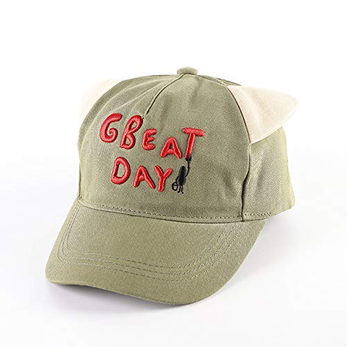 Sombrero de bebé de Primavera versión Coreana de Letras de Orejas de Gato Lindas Gorra de béisbol para niños Sombrero de protección Solar para niños