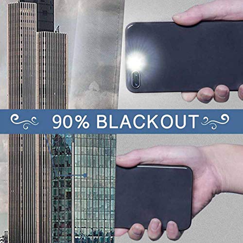 SONGDAYONE - Cortina de Ventana para salón, Dormitorio o Sala de Estar con una Calle en Beverly Hills California Palm Trees Houses Famous City Photo Light Azul melocotón Verde