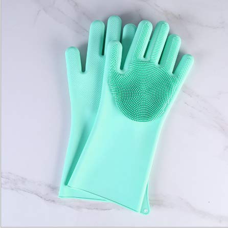 Sophisticat Guantes colgantes de Silicona Antideslizantes y Resistentes al aceite para Limpiar y lavar platos de cocina