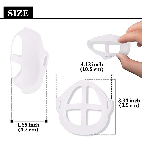 Soporte para máscara 3D[10 PCS]KarDition Mask Bracket[Reutilizable y lavable][Aumente más espacio para respirar][Adaptado para nariz y boca]Soportes de respiración Marco