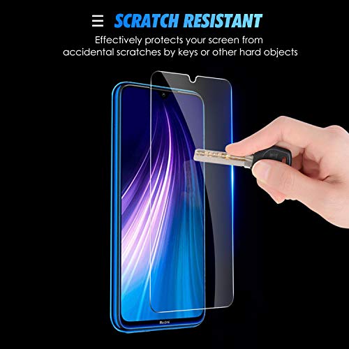 SPARIN [2 Pack Protector Pantalla Redmi Note 8 / Note 7, Cristal Templado Redmi Note 8 / Note 7, Vidrio Templado con [Alta Definicion] [Sin Burbujas] [Anti-Huella]