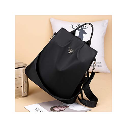 SPEEDEVE Anti-Robo Mochila Bolsa de Viaje Impermeable para Mujer,Negro