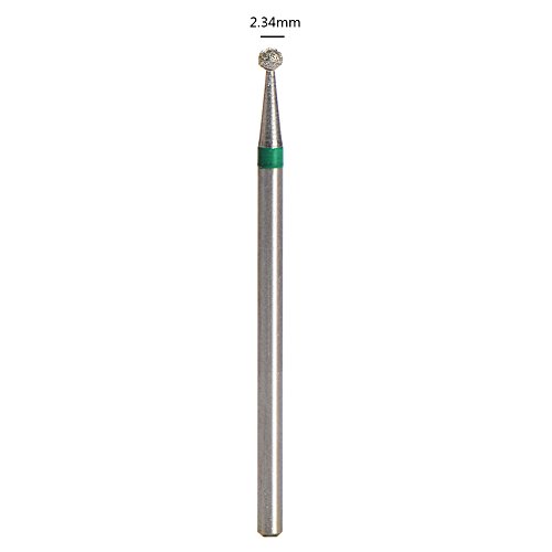 SpeTool Punta Profesional de Diamante para Limpiar las Cutículas Broca de Taladro de Uñas para Salón de Manicura 120 grano, Cabeza de 2.34mm