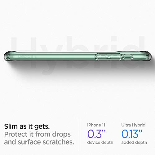 Spigen Ultra Hybrid Funda Compatible con Apple iPhone 11 (6.1") 2019 - Transparente