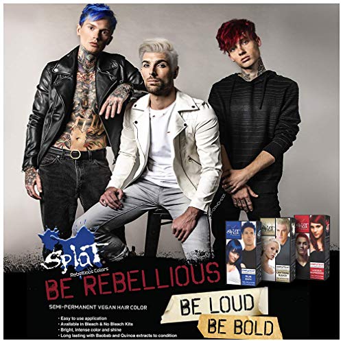 Splat Rebellious - Kit semipermanente para el pelo, diseño de fantasía, color azul