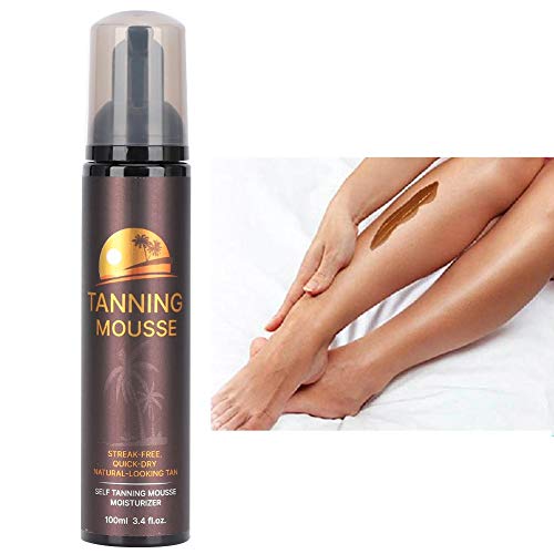 Spray autobronceador, spray bronceador de 100 ml, mousse de bronceado sin sol de larga duración Spray bronceador natural Spray bronceador Piernas Cuerpo autobronceador Cuerpo bronceado en spray