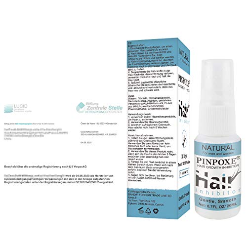 Spray de Depilación, Hair Remover, Spray de Depilación Permanente Natural, Depilación no Irritante, Hombres Y Mujeres Spray Inhibidor del Cabello para Detener el Crecimiento del Cabello