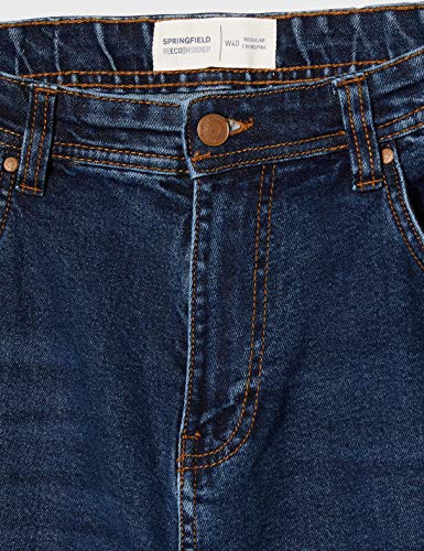 Springfield Jeans Regular-Stretch Med Oscuro-c/11 Pantalones, Azul (Dark_Blue 175718011), 40 (Tamaño del Fabricante: 40) para Hombre