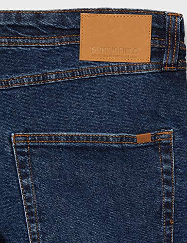 Springfield Jeans Regular-Stretch Med Oscuro-c/11 Pantalones, Azul (Dark_Blue 175718011), 40 (Tamaño del Fabricante: 40) para Hombre