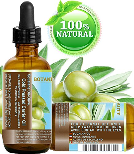 SQUALANE Italian. 100% Pure / Natural / Undiluted Oil. 100% Ultra-Pure Moisturizer for Face , Body & Hair. Reliable 24/7 skincare protection. 4 fl.oz- 120 ml. by Botanical Beauty.