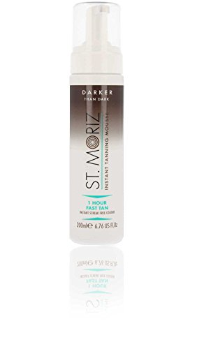 St Moriz Fast Tan"Darker than dark" - Autobronceador rápido, más oscuro que oscuro (200ml) con accesorios (Darker than dark + aplicador St. Moriz)