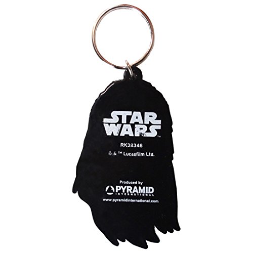 Star Wars Chewbacca - Llavero de goma de PVC GOMME, multicolor, 4 x 6 x 1,3 cm