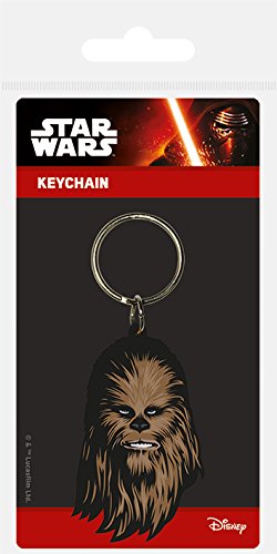 Star Wars Chewbacca - Llavero de goma de PVC GOMME, multicolor, 4 x 6 x 1,3 cm