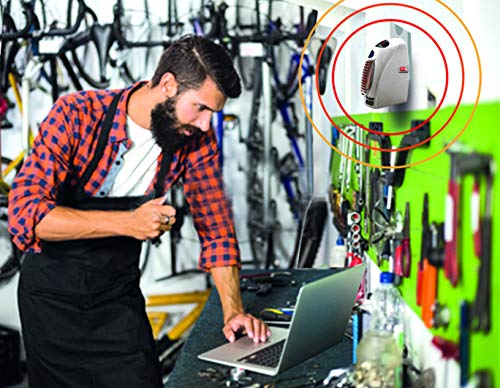 Starlyf Direct TV Outlet Fast Heater Deluxe Visto en TV Calefactor con Control Remoto 400W Calentador Eléctrico, Portátil y Compacto con Termostato Ajustable y Mando a Distancia - Color Blanco