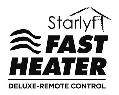 Starlyf Direct TV Outlet Fast Heater Deluxe Visto en TV Calefactor con Control Remoto 400W Calentador Eléctrico, Portátil y Compacto con Termostato Ajustable y Mando a Distancia - Color Blanco