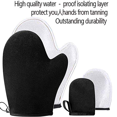 STEUGO Aplicador Autobronceador Guante de Juego de Guantes Exfoliante Guante Autobronceador 3 en 1 Microfibra Applicator Guante Fake Tan Mitt Loción Aplicador Autobronceador Guante