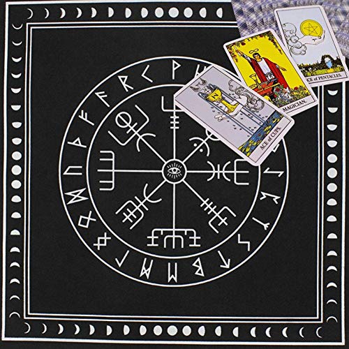 Stronrive Mantel Especial Tarot - Astrología Adivinación Tarot Mantel para Entusiastas Consejeros Psicológicos Magos - 50x50cm