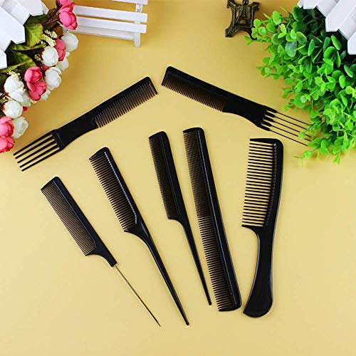 Styling Comb Set - 10pcs Peluquería profesional Peine de fibra de carbono Salon Hair Styling Peluquería Peluquería Combs conjunto